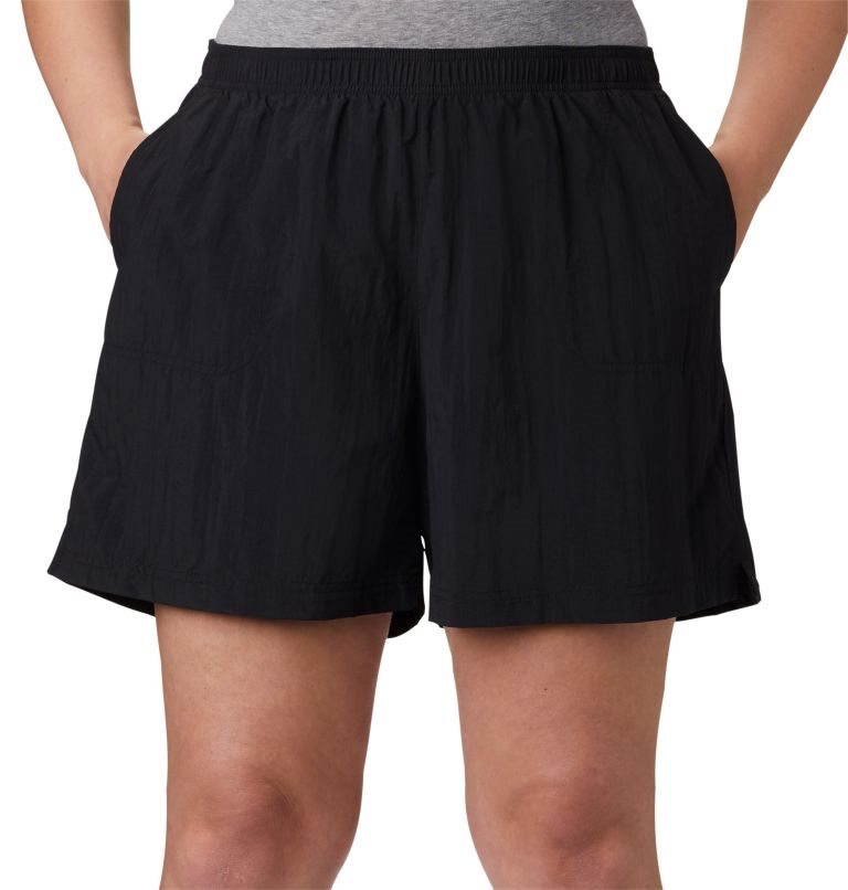Women's Columbia Sandy River Shorts Black | Plus Size CA-F5641
